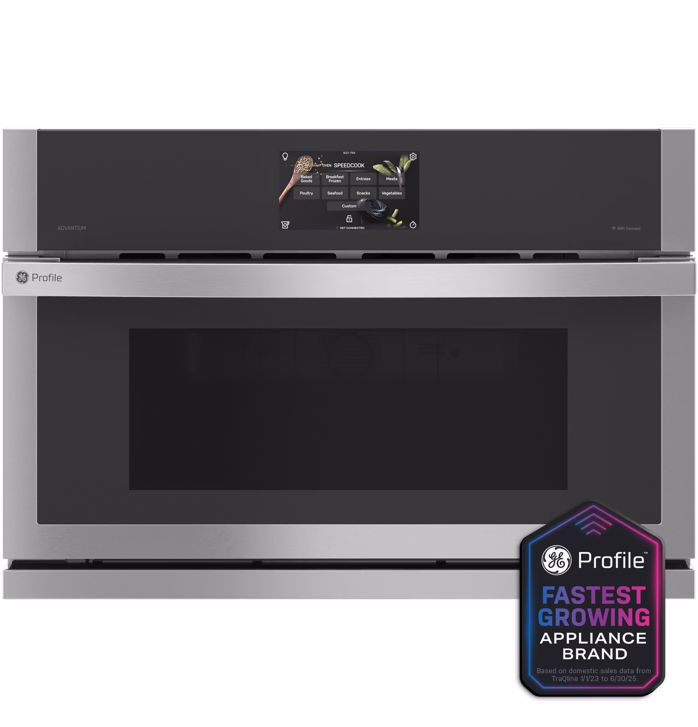 GE Profile(TM) 30" Single Wall Oven with 240V Advantium(R) Technology