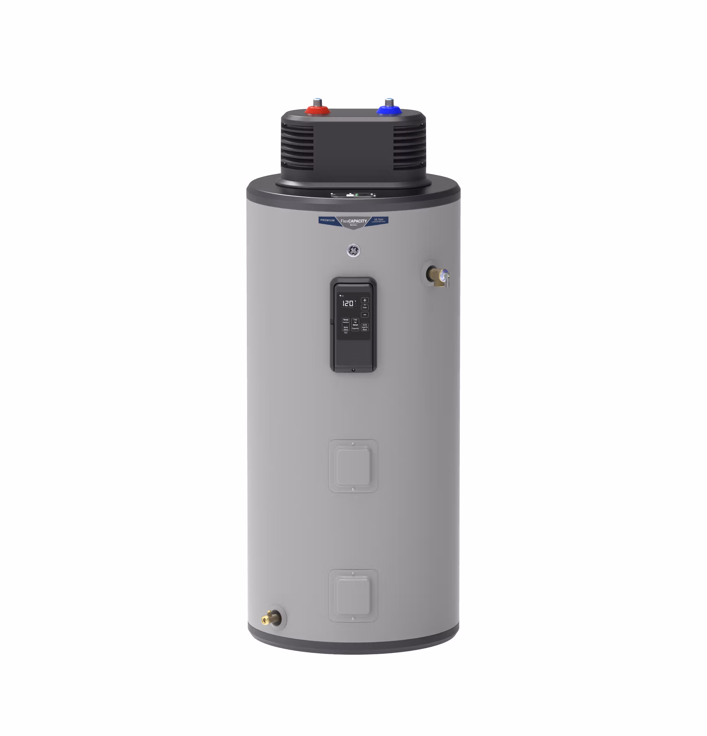 GE Smart 50 Gallon Electric Water Heater with Flexible Capacity
